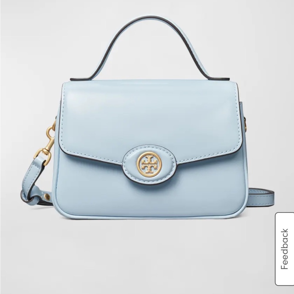 tory burch robinson spazzolato top handle